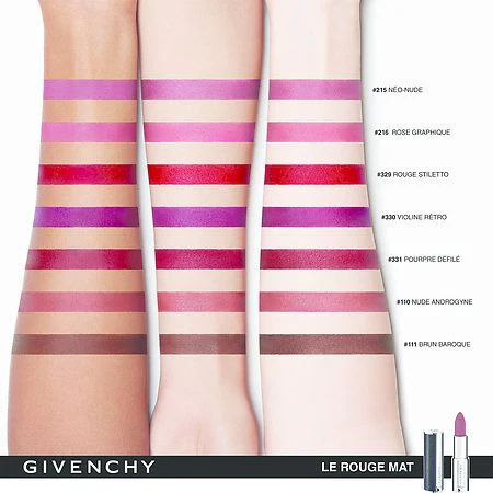 Givenchy Matte Velvet Lip Color - Violine Retro 330 - Image 4